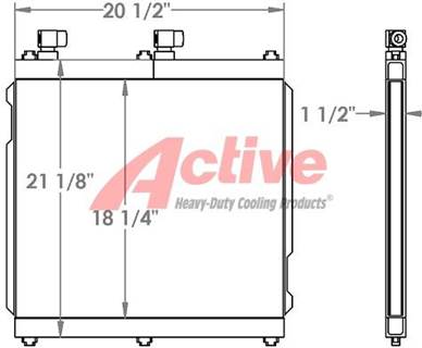 Volvo EC55C Engine Oil Cooler for a Volvo Ce EC55C