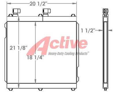 Volvo EC55C Engine Oil Cooler for a Volvo Ce EC55C