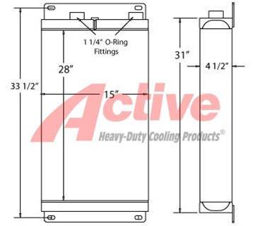 Volvo G710B-G780B Engine Oil Cooler for a Volvo Ce G710B-G780B