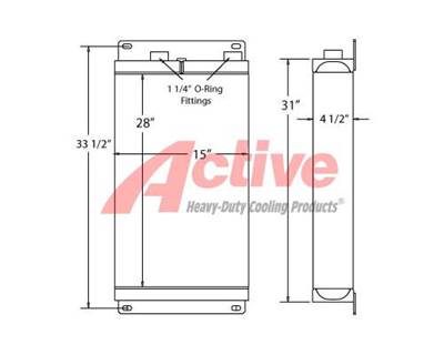 Volvo G710B-G780B Engine Oil Cooler for a Volvo Ce G710B-G780B