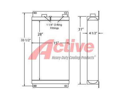 Volvo G710B-G780B Engine Oil Cooler