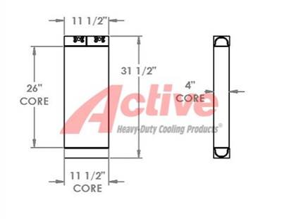 Volvo L50C Engine Oil Cooler for a Volvo Ce L50C