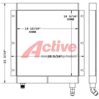 Volvo MC90 Engine Oil Cooler for a Volvo Ce MC90