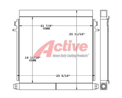 Volvo MC90B Engine Oil Cooler for a Volvo Ce MC90B