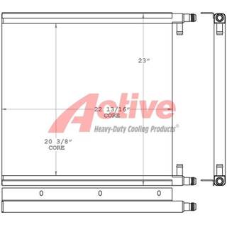 Volvo SD70D Engine Oil Cooler for a Volvo Ce SD70D