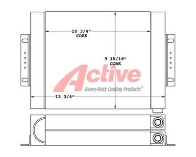 Western Star 4900 Engine Oil Cooler for a Western Star 4900 Series