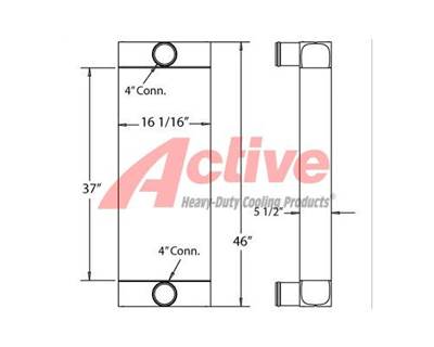 AL-JON ADV 525 Charge Air Cooler (ATAAC) for a Aljon ADV525 Landfill Compactor