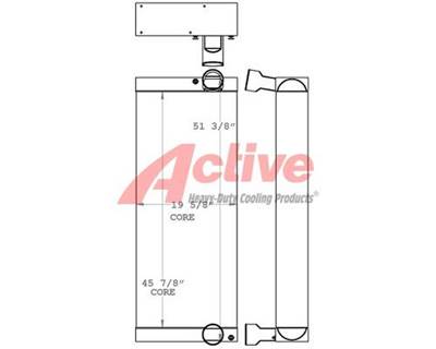 BOMAG Charge Air Cooler (ATAAC) for a Bomag 1172RB-4 Wheel Loader Trash Compactor