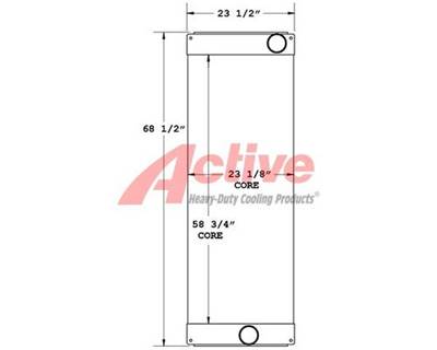 Caterpillar C32 Charge Air Cooler (ATAAC) for a Caterpillar C32 Genset