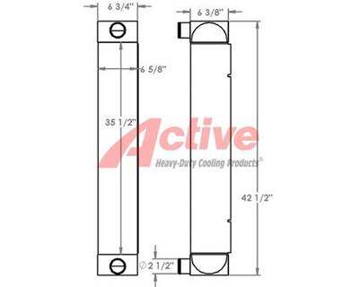 Caterpillar D6K Charge Air Cooler (ATAAC)