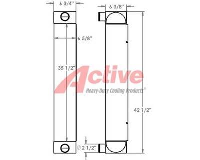Caterpillar D6K Charge Air Cooler (ATAAC)