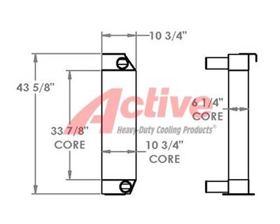 Caterpillar D6R Charge Air Cooler (ATAAC)