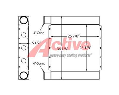 Grove TMS800E Charge Air Cooler (ATAAC)
