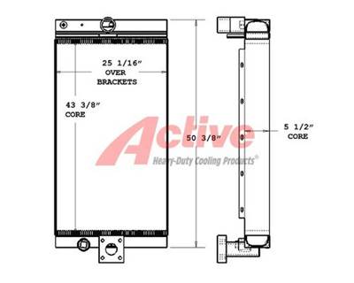 Ingersoll-Rand H200A-SD Charge Air Cooler (ATAAC) for a Ingersoll Rand H200A-SD