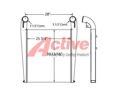 International Charge Air Cooler (ATAAC) for a International STX325