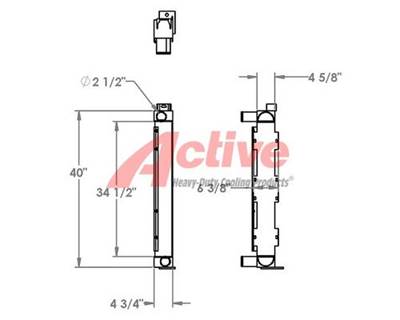 John Deere 650H Charge Air Cooler (ATAAC)