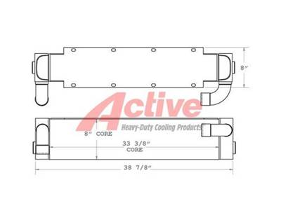 John Deere 850K Charge Air Cooler (ATAAC)
