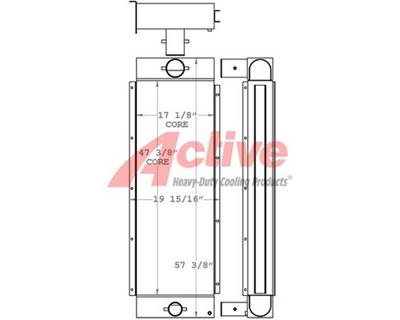 John Deere Charge Air Cooler (ATAAC) for a John Deere Stationary Engine