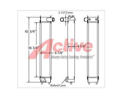 Komatsu PC160 Charge Air Cooler (ATAAC)
