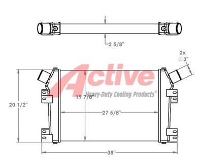 Komatsu PC300LC-7 Charge Air Cooler (ATAAC)