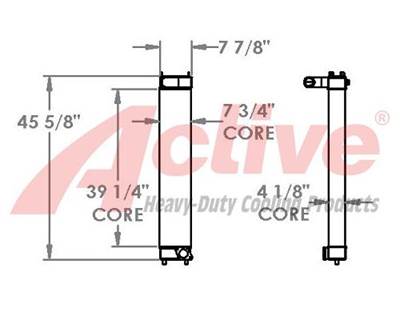Komatsu PC308US LC-3E0 Charge Air Cooler (ATAAC) for a Komatsu PC308USLC-3E0