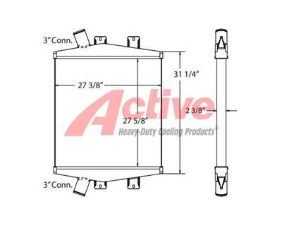 Komatsu PC450-8 Charge Air Cooler (ATAAC)