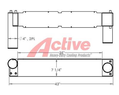 New Flyer Xcelsior Charge Air Cooler (ATAAC)