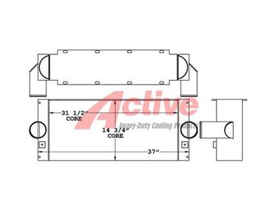 SMEAL Charge Air Cooler (ATAAC) for a Smeal Fire Truck