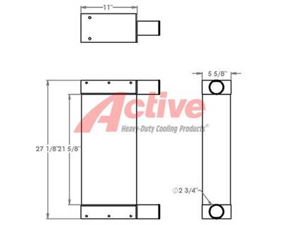 Sennebogen 830 Charge Air Cooler (ATAAC) for a Sennebogen 830 Matrial Handler