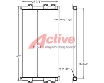 Sullair 1300H Charge Air Cooler (ATAAC)