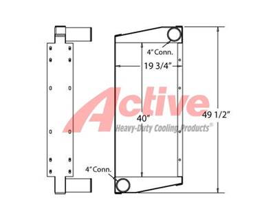 Newell Motorhome Charge Air Cooler  280021, 280021R, NEWDAC510A, DURNEWDAC510A,