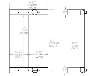 Bandit 3590 Charge Air Cooler