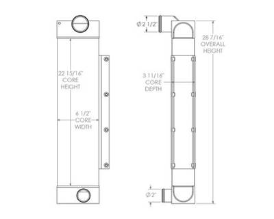 JLG Lift Truck Charge Air Cooler