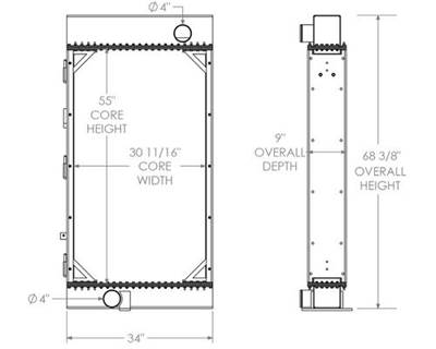 Morbark Chipper Charge Air Cooler

OE Numbers:
280590
280590N