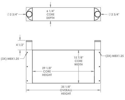Sennebogen Charge Air Cooler

OE Numbers:
280607
280607N
101722