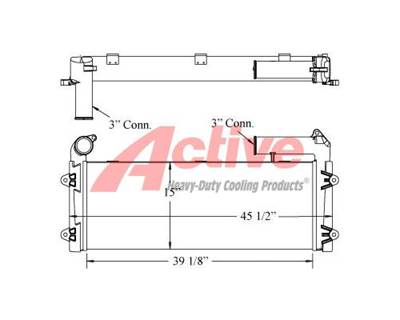 Volvo EC240B Charge Air Cooler (ATAAC) for a Volvo Ce EC240B