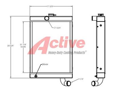 Broce RJ350 Sweeper Radiator