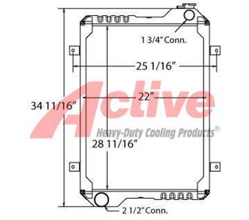 Case 721D Radiator