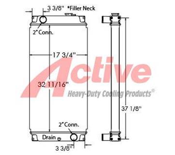 Caterpillar 315C Radiator for a Caterpillar 315C EXCAVATOR