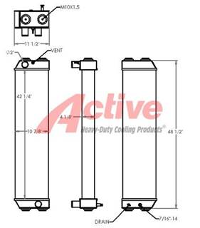 Caterpillar 320FL Radiator for a Caterpillar 320F