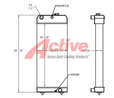 Caterpillar 324D Radiator