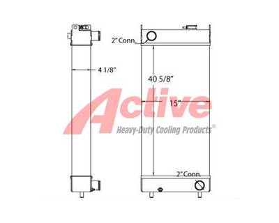 Caterpillar 328D LCR Radiator for a Caterpillar 328D