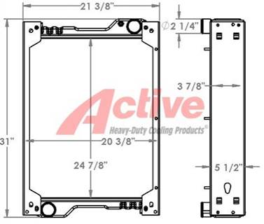 Caterpillar 415F Radiator