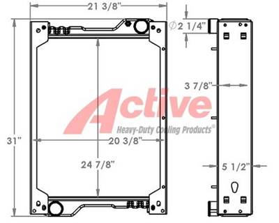 Caterpillar 415F Radiator