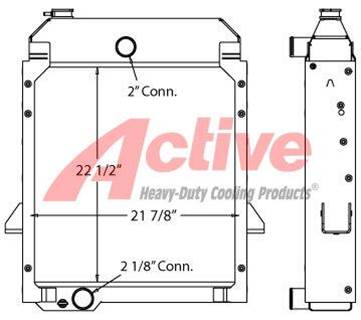 Caterpillar 416C; 416D; 420D; 424D; 426C; 428C; 428D; 430D; 43 Radiator