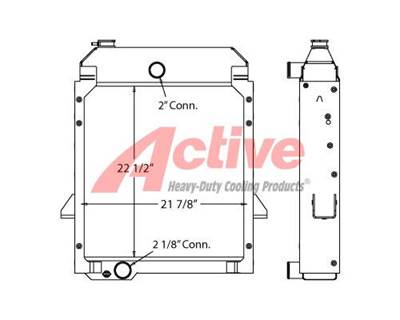 Caterpillar 416C; 416D; 420D; 424D; 426C; 428C; 428D; 430D; 43 Radiator