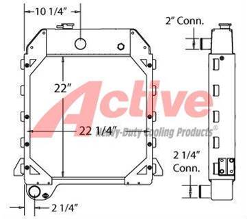 Caterpillar 446B Radiator