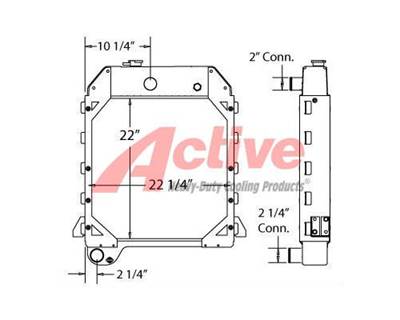 Caterpillar 446B Radiator