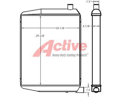 Caterpillar 740 Radiator for a Caterpillar 740 Articulated Dump Truck