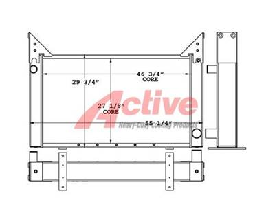 Caterpillar C16 Radiator for a Caterpillar C16 Engine